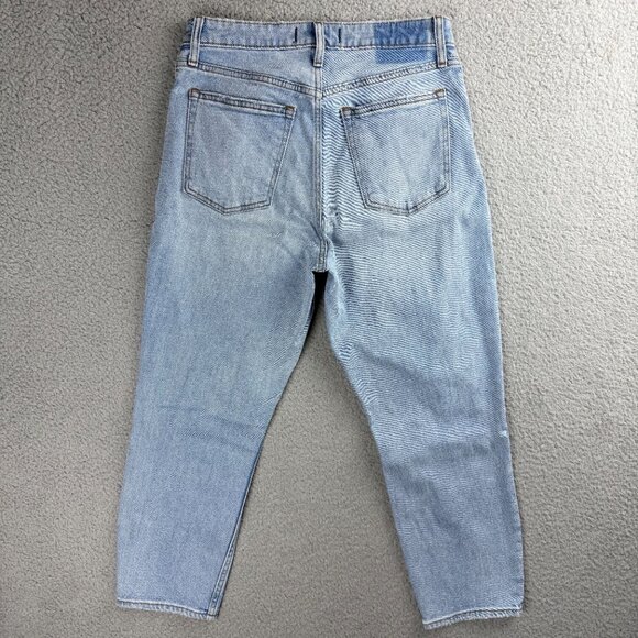 Abercrombie & Fitch Jeans Womens 28 6S Blue The Mom High Rise Distressed Denim 1 - Picture 2 of 10